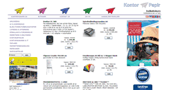Desktop Screenshot of kontorogpapir.dk